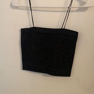 Black sparkly tank top